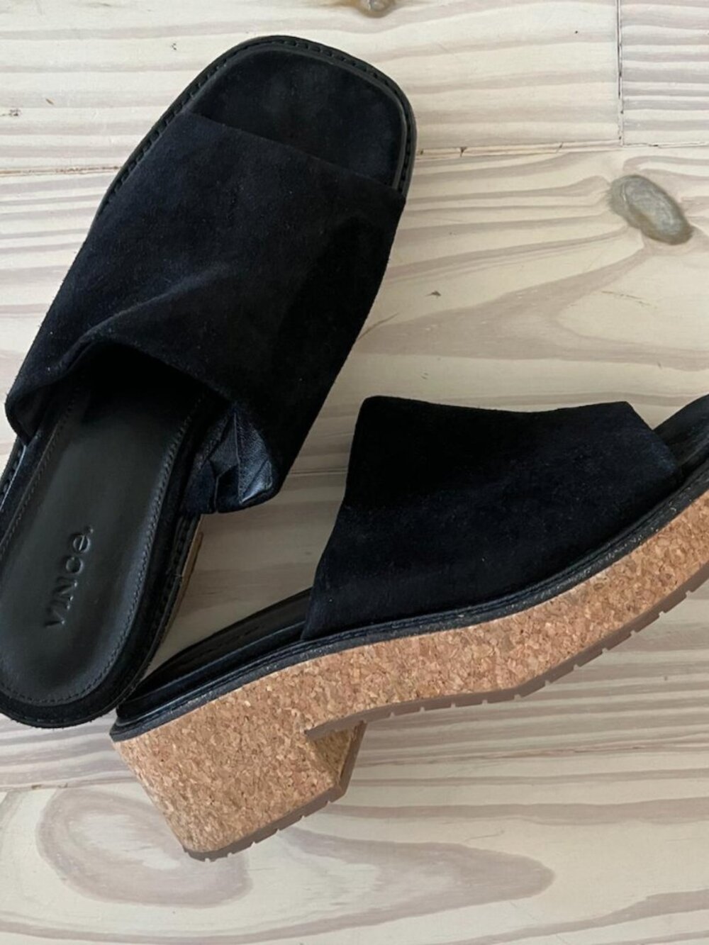 Vince Suede & Cork Platform Sandals